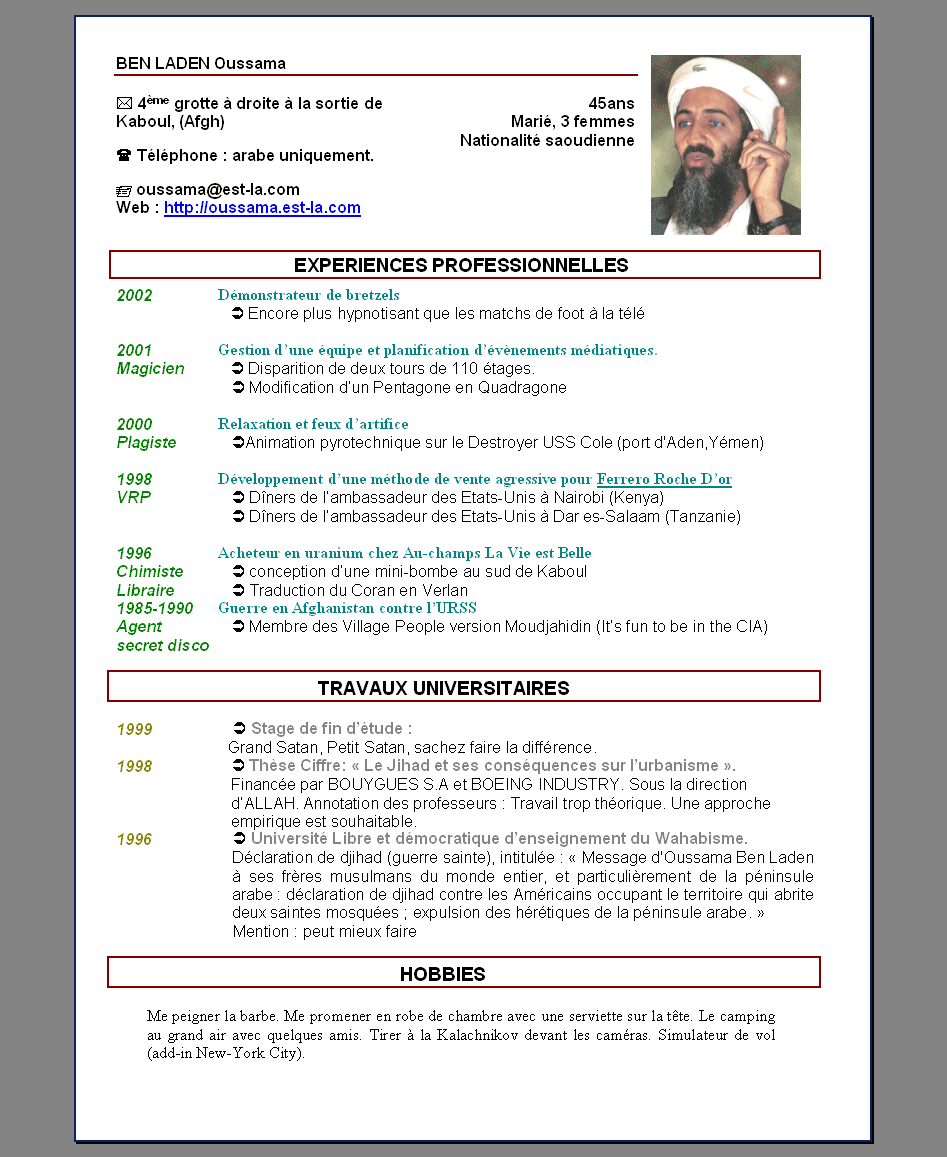 OUSSAMA BEN LADEN